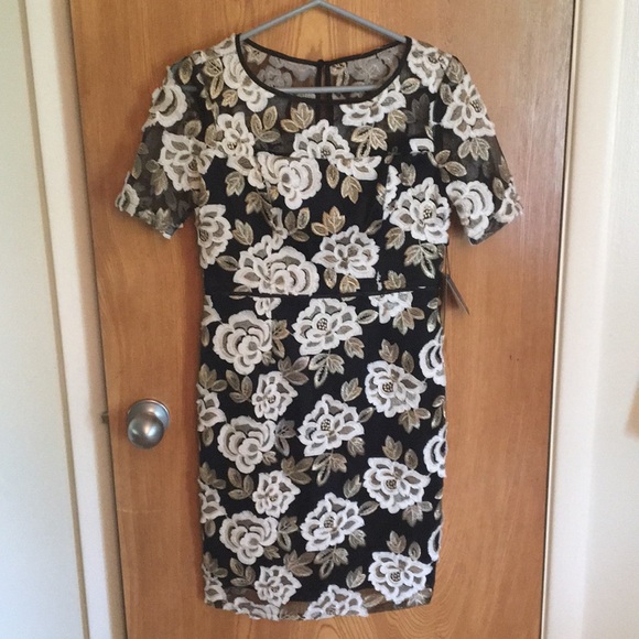 embroidered peplum dress